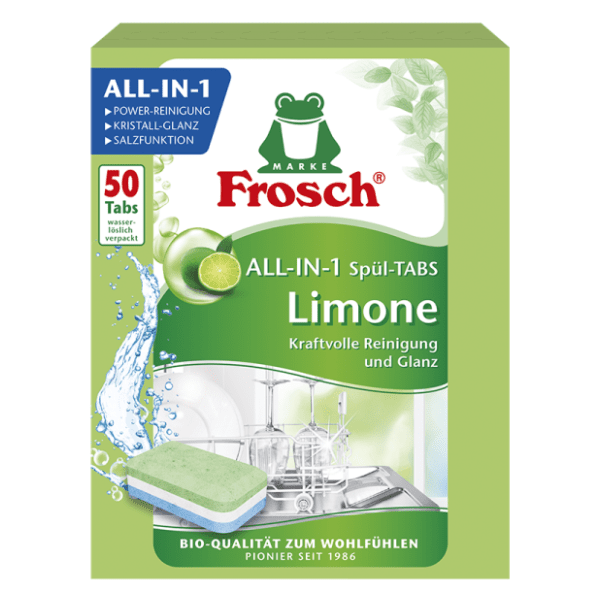 Tablete FROSCH green lemon 50kom 0