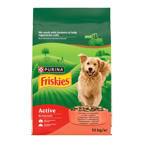 FRISKIES 5 Promises active hrana za pse govedina 10kg 0