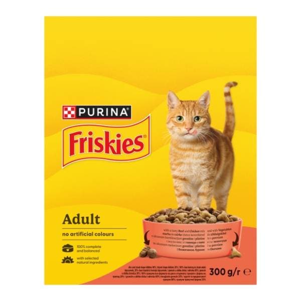 FRISKIES hrana za mačke meso piletina i povrće 300g 0