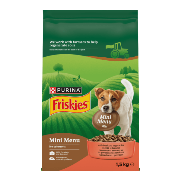 FRISKIES Mini menu govedina i povrće 1,5kg 0