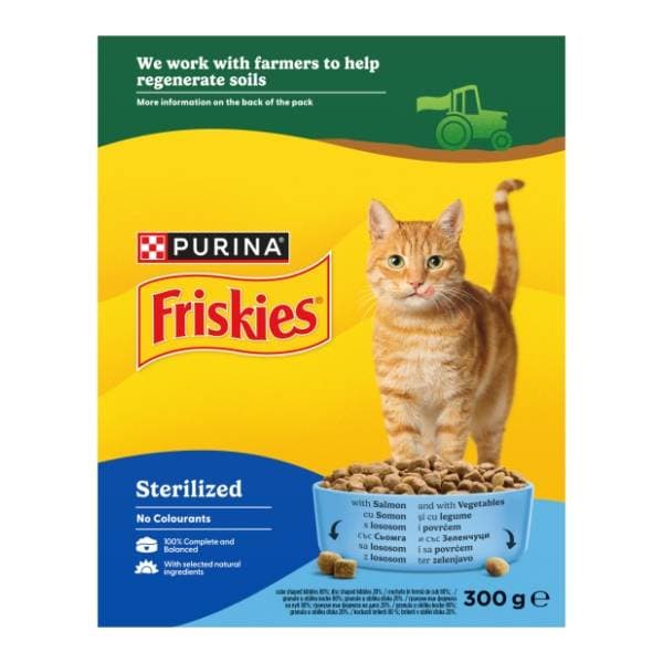 FRISKIES Sterilized losos i povrće 300g 0