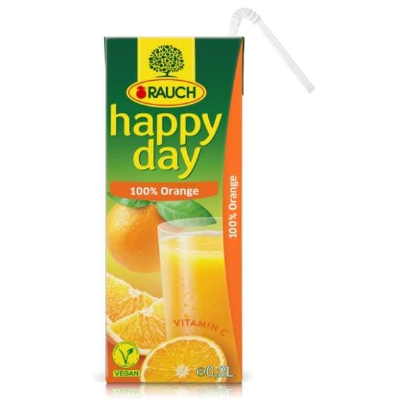Voćni sok RAUCH Happy day 100% orange 200ml 0