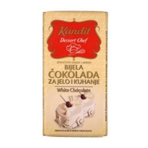 Čokolada KANDIT Dessert chef bijela 200g slide slika