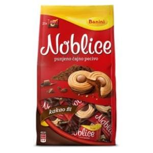 Biskvit BANINI Noblice kakao 350g slide slika