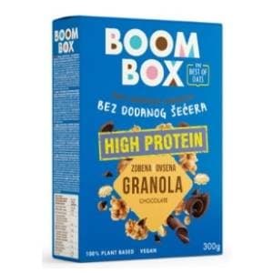 BOOM BOX zobena granola proteinska čokolada 300g slide slika