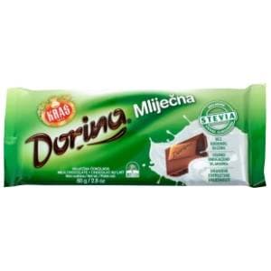 Čokolada KRAŠ Dorina bez šećera 80g slide slika