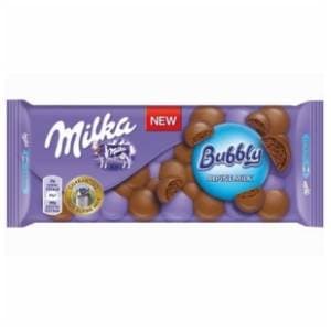 Čokolada Milka Bubbly milk 90g slide slika