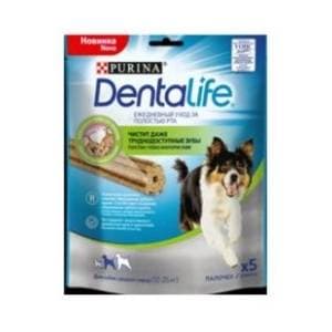 DENTALIFE poslastica za srednje pasmine 115g slide slika