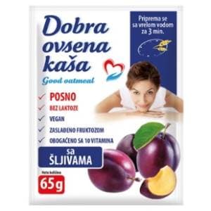 DOBRA zobena kaša šljiva 65g slide slika