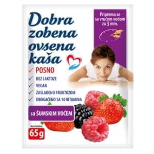 DOBRA zobena kaša šumsko voće 65g slide slika
