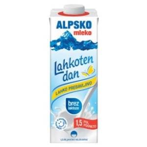 Dugotrajno mlijeko ALPSKO bez laktoze 1l slide slika