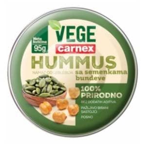 Hummus CARNEX Vege sjemenke bundeve 95g slide slika
