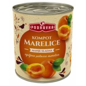 Kompot od marelice light PODRAVKA 820g slide slika