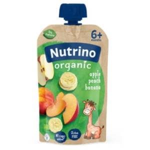 NUTRINO Organic voćni pire jabuka breskva banana 100g slide slika