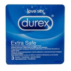 Kondom DUREX Extra safe 3kom slide slika