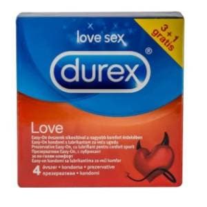 Kondom DUREX Love 4kom slide slika