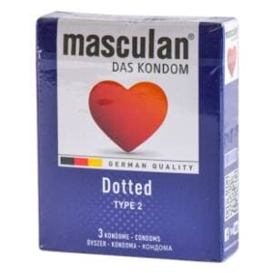 Prezervativ MASCULAN tip2 dotted 3kom slide slika