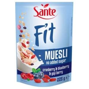 Musli SANTE Fit brusnica borovnica goji bobice 225g slide slika