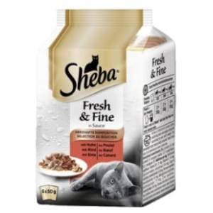 SHEBA hrana za mačke izbor mesa 6x50g slide slika