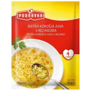 Juha PODRAVKA kokošja tjestenina/povrće 52g slide slika