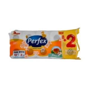 Toaletni papir PERFEX breskva 3 sloja 10 kom slide slika
