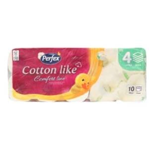 Toaletni papir PERFEX cotton like 4 sloja 10 kom slide slika