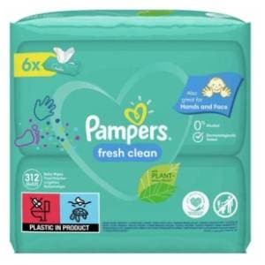 Vlažne maramice PAMPERS fresh clean 6x52kom slide slika