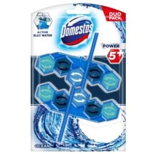 WC osvježivač DOMESTOS power 5 blue water ocean 2x53g slide slika