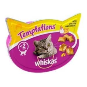 WHISKAS Temptations poslastica piletina i sir 60g slide slika