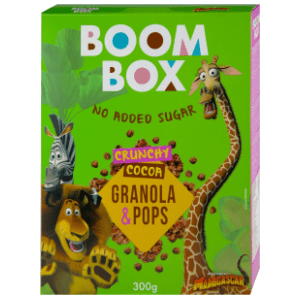 BOOM BOX zobena granola pops kakao 300g slide slika