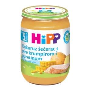 HIPP kašica kukuruz pire krumpir puretina 190g slide slika