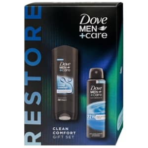 DOVE men set Clean comfort (deodorant i gel za tuširanje) slide slika