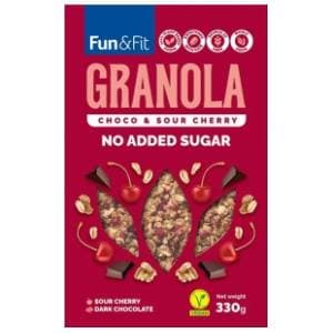 FUN & FIT zobena granola čoko višnja 330g slide slika