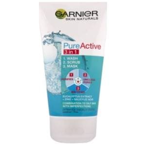 GARNIER gel za čišćenje lica + piling + maska 3u1 150ml slide slika