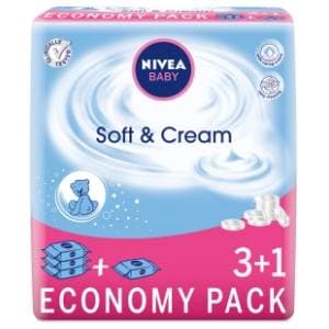 Vlažne maramice NIVEA soft & cream 63kom 3+1 gratis slide slika