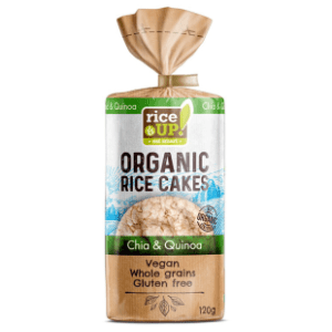 Organske rižine galete RICE UP kvinoja chia 120g slide slika