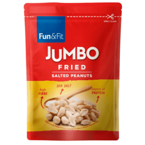 Kikiriki FUN&FIT Jumbo oguljeni prženi slani 180g slide slika