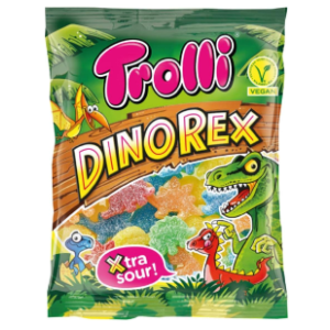 Gumeni bomboni TROLLI Dinorex 100g slide slika