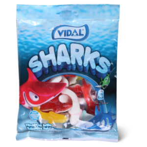 Gumeni bomboni VIDAL Sharks 100g slide slika