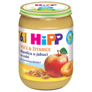 HIPP Kašica marelica jabuka zob 190g slide slika