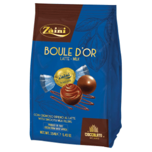Praline ZAINI Boule d'or milk 154g slide slika
