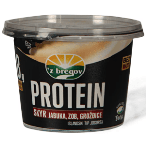 Protein Z BREGOV Skyr jabuka zob grožđe 200g slide slika