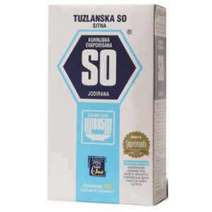 Kuhinjska sol TUZLANSKA sitna jodirana 500g slide slika