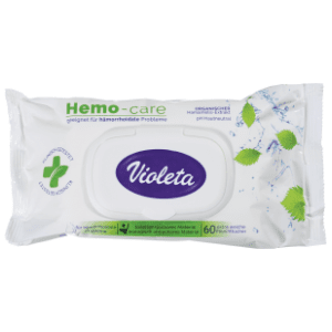 Vlažni toaletni papir VIOLETA hemo care 60kom slide slika