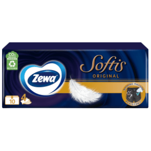 Papirnate maramice ZEWA softis neutral 10kom slide slika