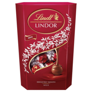 Bombonijera LINDT milk cornet 337g slide slika