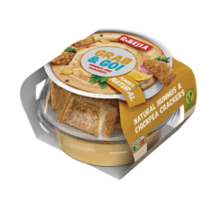 Hummus RIBELLA grab&go natural 130g slide slika