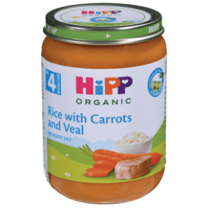 HIPP Organic kašica mrkva riža teletina 190g slide slika