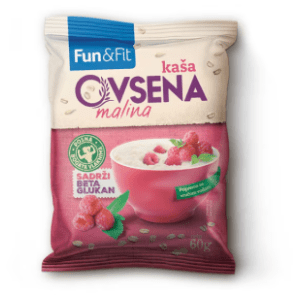 FUN & FIT zobena kaša malina 60g slide slika