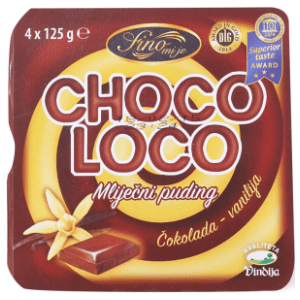 Puding VINDIJA Choco loco 4x125g slide slika
